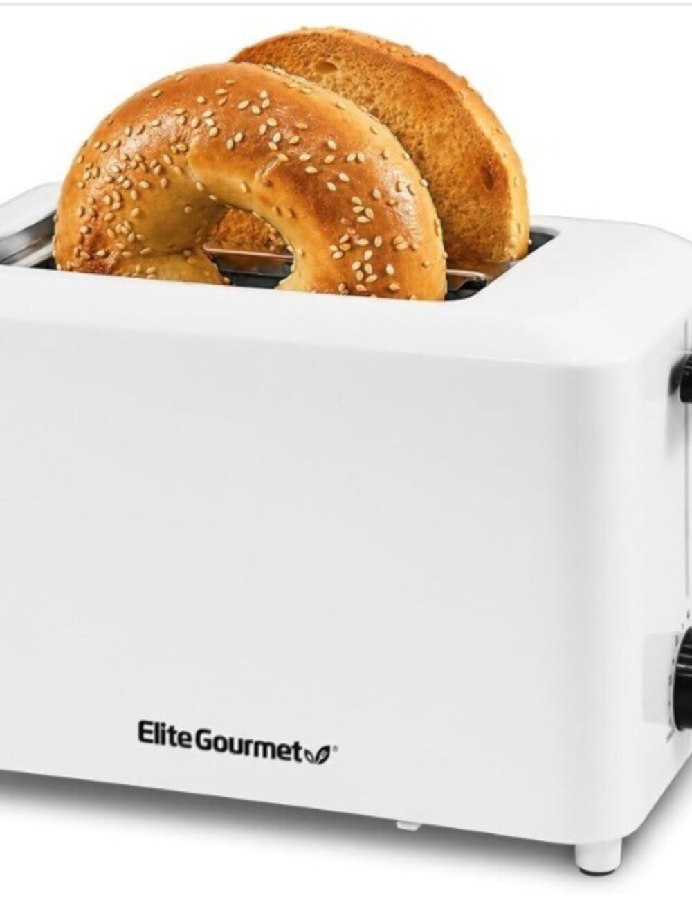 Elite Gourmet ECT-1027 Cool Touch 2 Slice Toaster, White